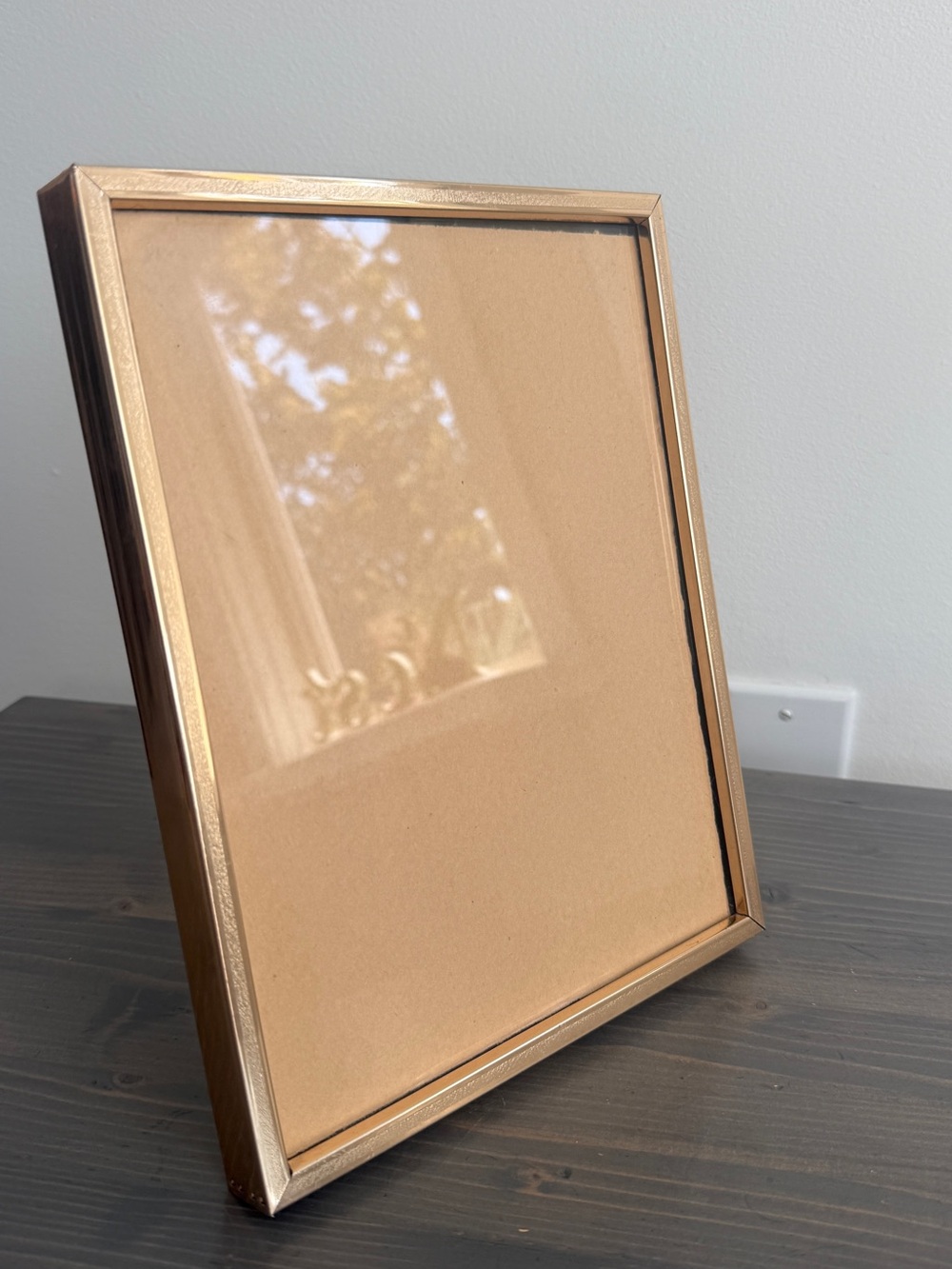 Vintage picture from with textured sides
Metal & glass